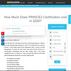 How Much Does PRINCE2 Certification cost in 2020?