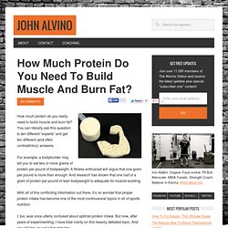 How Much Protein Do You Need To Build Muscle And Burn Fat?