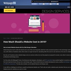 How Much Should A Web Site Cost?