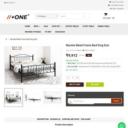Buy Muckle Metal Frame Bed King Size at 55% off - PlusOne