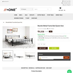 Buy Muckle Metal Frame Bed Queen Size at 55% off - PlusOne
