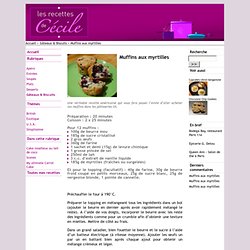 Muffins aux myrtilles