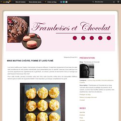 Minis muffins chèvre, pomme et lard fumé - Framboises et Chocolat