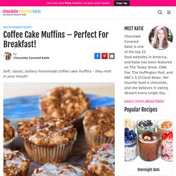 Coffee Cake Muffins - Perfect For Breakfast!