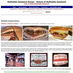 Muffuletta Sandwich Recipe, Muffaletta Reco[e, Mufeletta, Sandwich, Muffuletta Sandwich History, History of Muffuletta Sandwich