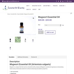 Mugwort Essential Oil - Essential Oil Wizardry