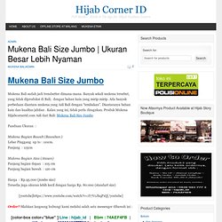 Mukena Bali Size Jumbo