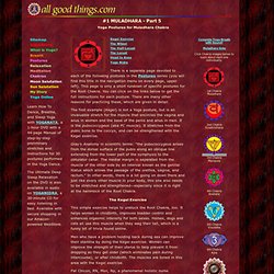 YOGA 1: The Root Chakra - Muladhara - The Coiled Serpent Center Goddess of Nature - Part 5