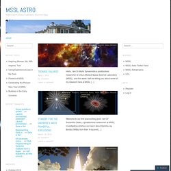 Mullard Space Science Laboratory Astronomy Blog