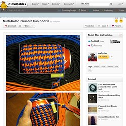 Multi-Color Paracord Can Koozie