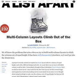 Multi-Column Layouts Climb Out of the Bo