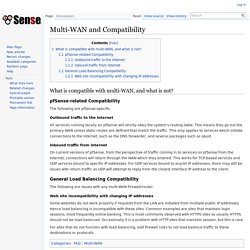 Multi-WAN and Compatibility