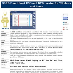 SARDU - Download - Multiboot USB pendrive and CD or DVD Builder