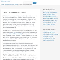 système - YUMI - Multiboot USB Creator (Windows)