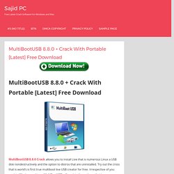 MultiBootUSB 8.8.0 + Crack With Portable [Latest] Free Download