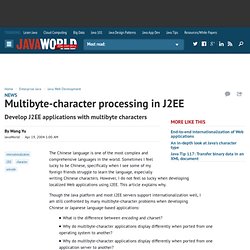 Multibyte-character processing in J2EE - Java World