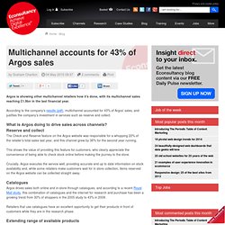 Multichannel accounts for 43% of Argos sales