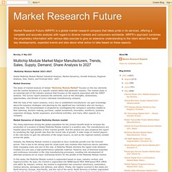 Market Research Future: Multichip Module Market Major Manufacturers, Trends, Sales, Supply, Demand, Share Analysis to 2027