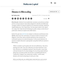 Binance is Blitzscaling - Multicoin Capital