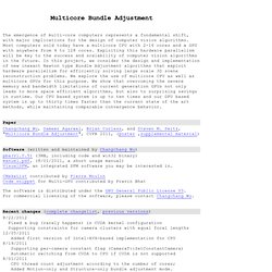 Multicore Bundle Adjustment