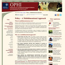 Oxford Poverty & Human Development Initiative (OPHI)