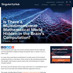Is There a Multidimensional Mathematical World Hidden in the Brain’s Computation?