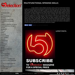 MULTIFUNCTIONAL SPINNING WALLS « 5