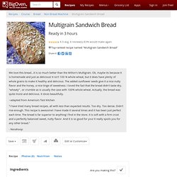Multigrain Sandwich Bread recipe