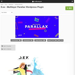 D.ex - Multilayer Parallax Wordpress Plugin by milothemes