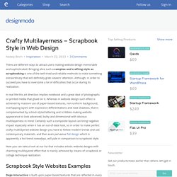 Crafty Multilayerness - Scrapbook Style in Web Design