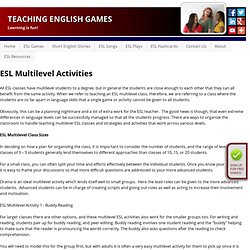 ESL multilevel activities