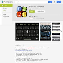 MultiLing Keyboard