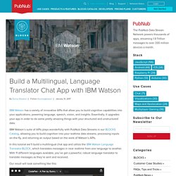 Build a Multilingual, Language Translator Chat App with IBM Watson