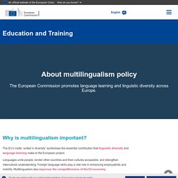About multilingualism policy