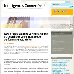 Yahoo Pipes: Colonne vertébrale d’une plateforme de veille multilingue, performante et gratuite