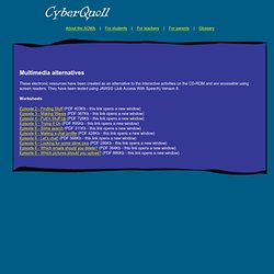 Multimedia Alternatives - CyberQuoll - Internet Safety Education for Primary Schools