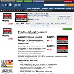 News IK Multimedia SampleTank gratuit