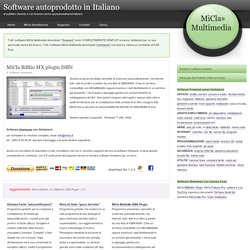 Multimedia Biblio ISBN Plugin"Software autoprodotto in Italiano shareware"