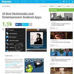 10 Best Multimedia and Entertainment Android Apps