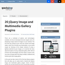 20 jQuery Image and Multimedia Gallery Plugins