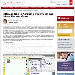 InDesign CS5 to Acrobat 9 Multimedia and Interactive Workflows