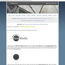 Multimedia Business Logo- Photoshop Tutorials- Depiction
