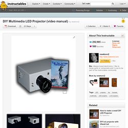 DIY Multimedia LED Projector (video manual)