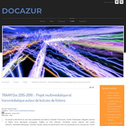 TRAAM Doc 2015-2016 : : Projet multimédiatique et transmédiatique autour de lectures de fictions