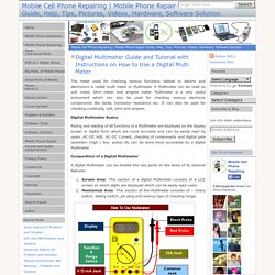 How To Use A Digital Multimeter