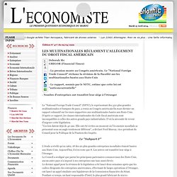 Les multinationales réclament l'allégement du droit fiscal américain