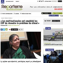 « Les multinationales ont empêché les COP de résoudre le problème du climat »