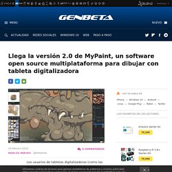 Llega la versión 2.0 de MyPaint, un software open source multiplataforma para dibujar con tableta digitalizadora