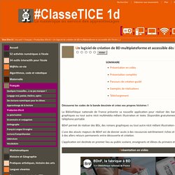 Un logiciel de création de BD multiplateforme et accessible dès l'école primaire