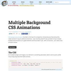 Multiple Background CSS Animations